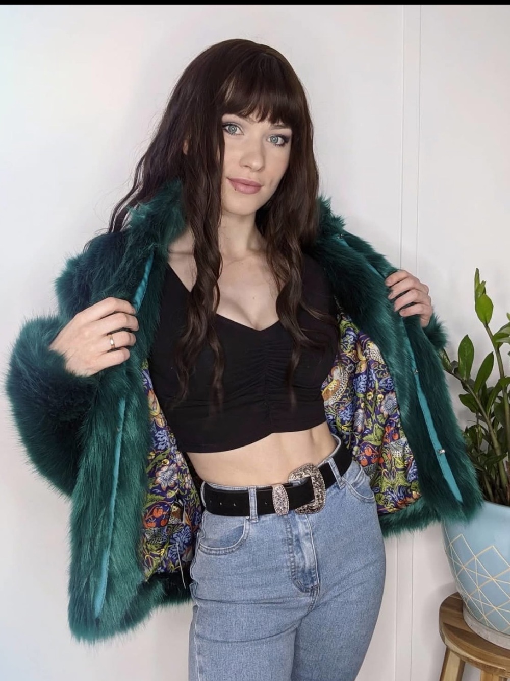 Blackmilk Teal Furbulous Jacket